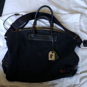 Dooney & Bourke canvas bag with leather detail